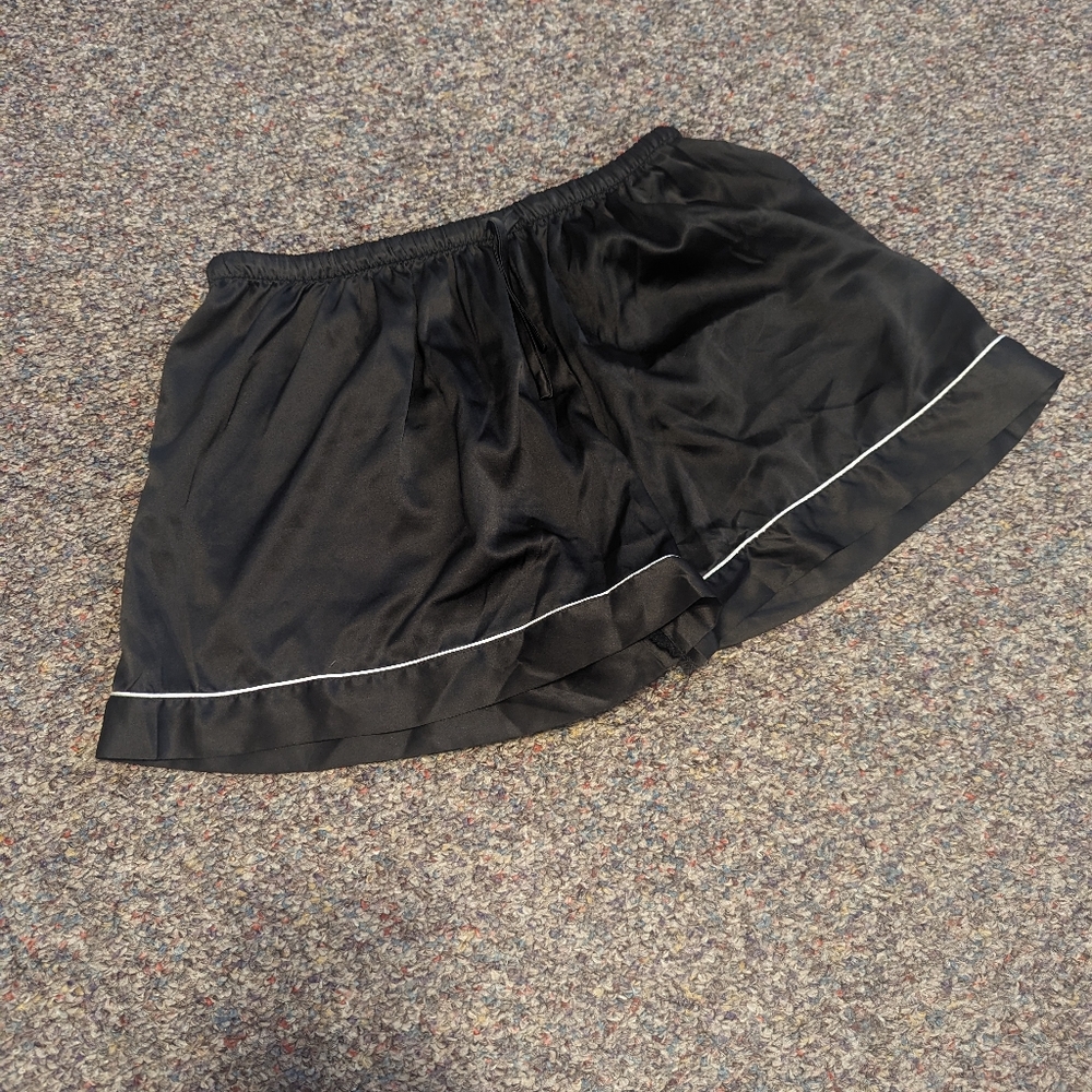 Silk pajama shorts